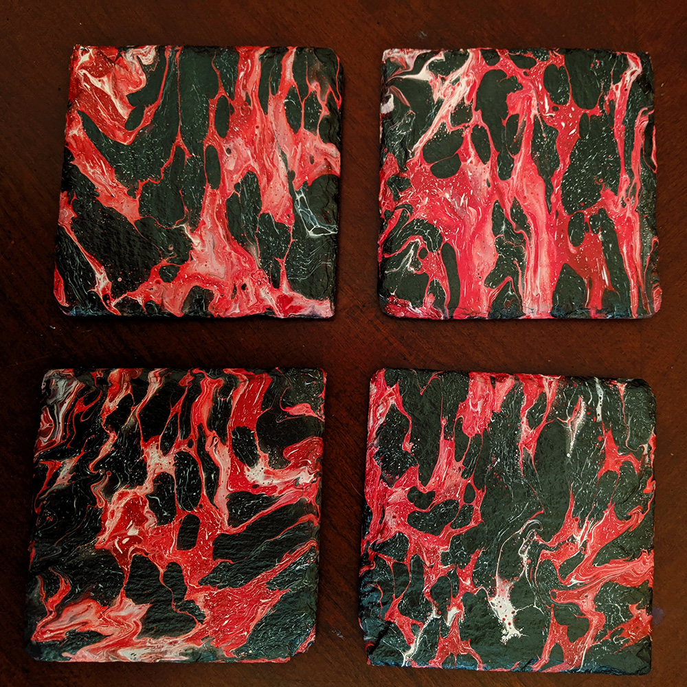 Red Lava Coasters