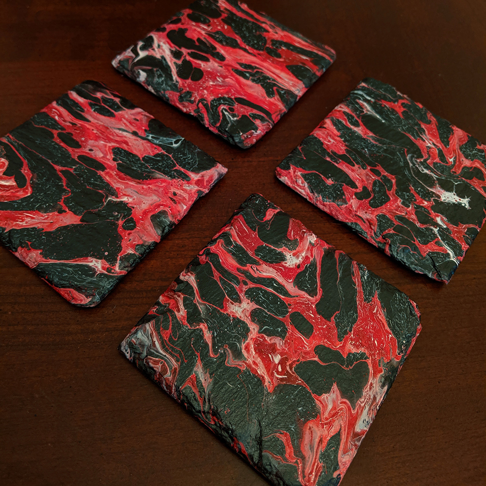 Red Lava Coasters