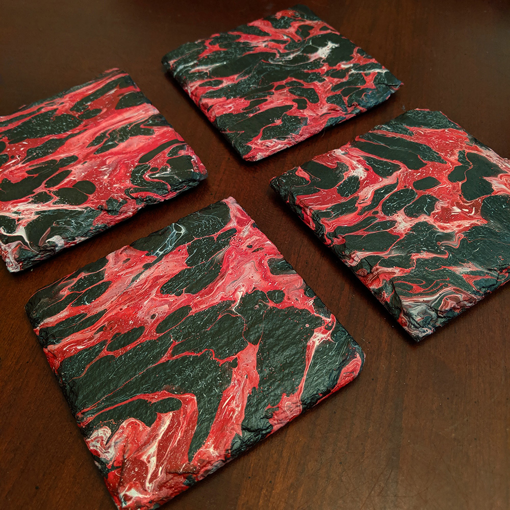 Red Lava Coasters
